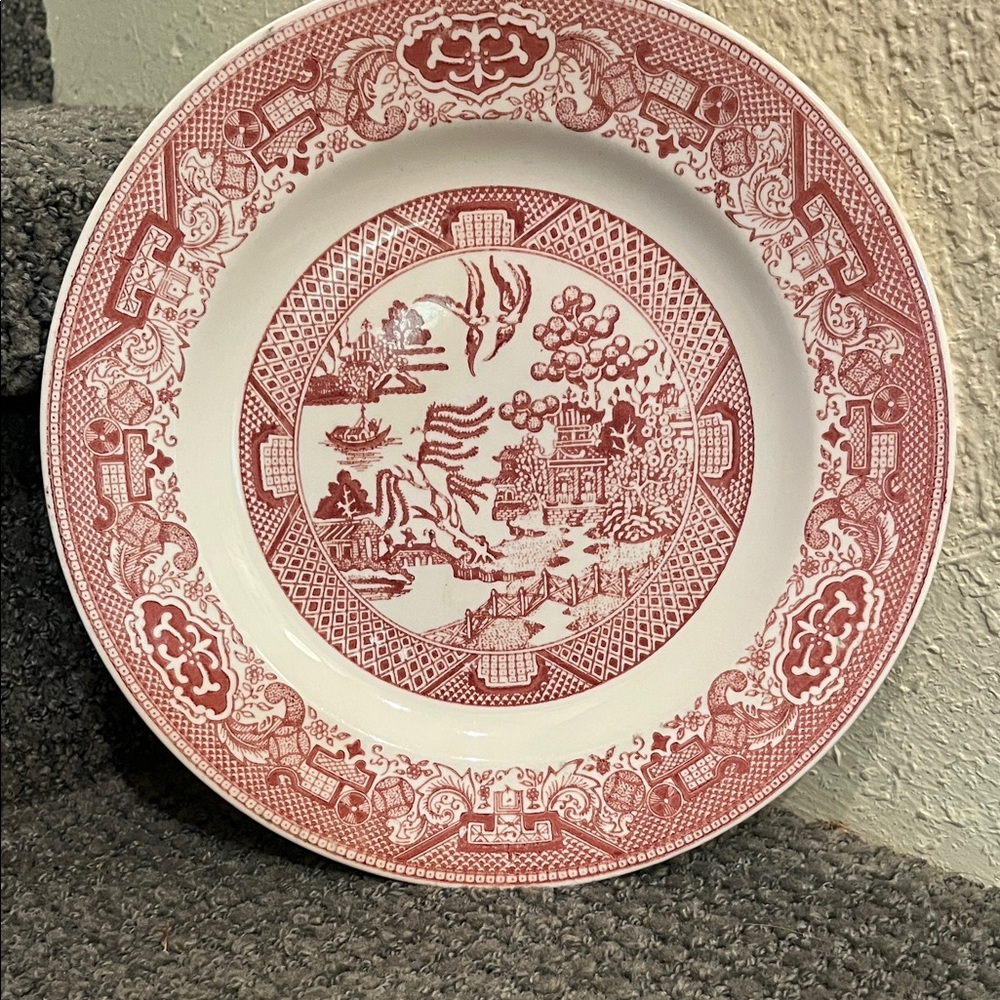 Vintage Willow Ware by Royal China dinner plate